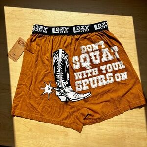 Lazy Ones Men’s Underwear “Don’t Squat With Your Spurns On”